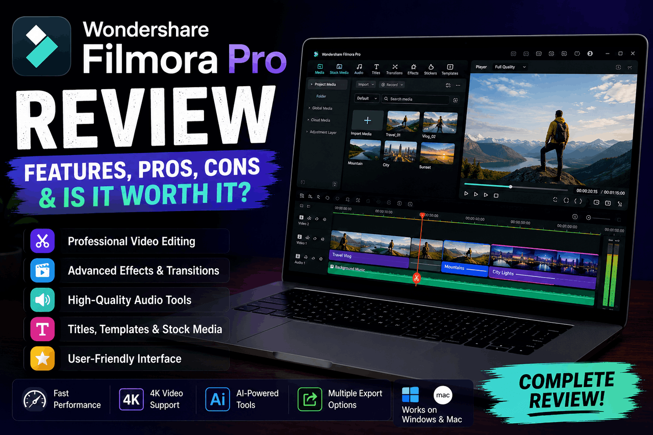 Filmora Pro Review: Benefits, Features & Pricing filmora pro review