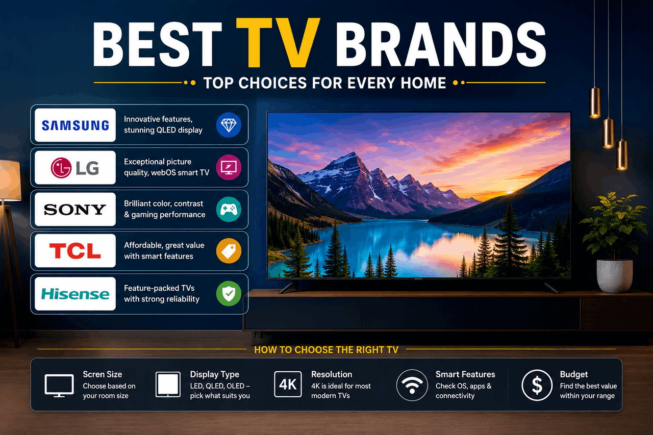 Best Brands for Televisions for Your Home (How to Choose) best brands for televisions