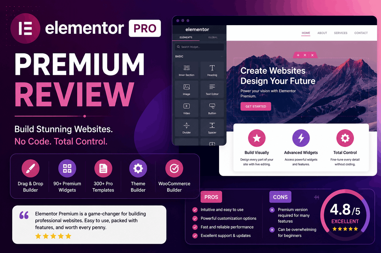 Elementor Premium Review: Is the Paid Version Worth It? elementor premium review