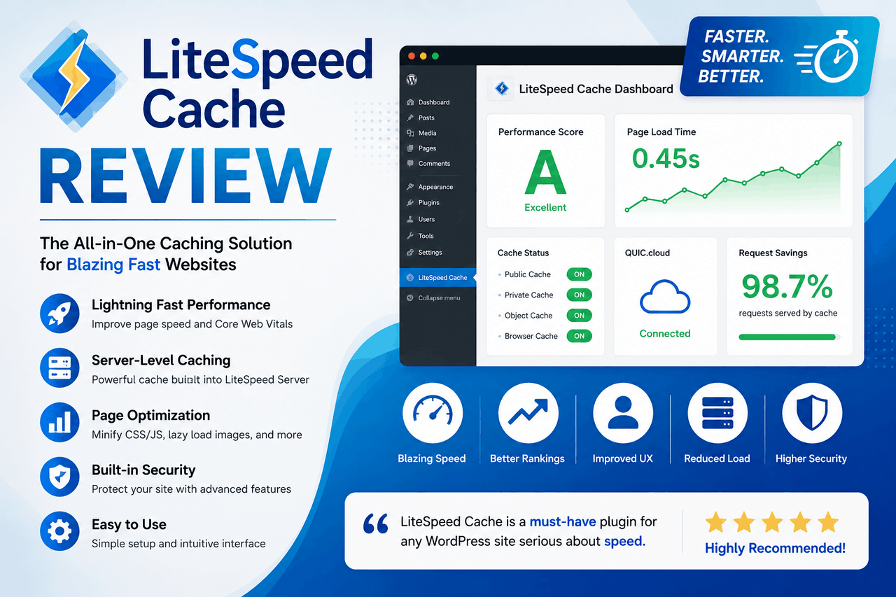 LiteSpeed Cache Review: Features, Setup & Speed Tests litespeed cache review